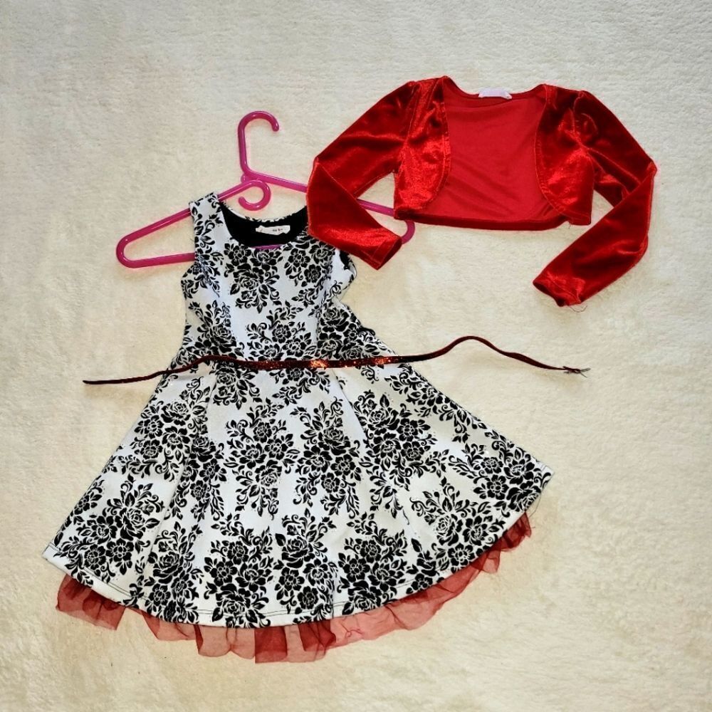BEAUTIFUL HOLIDAY Knit Works Printed Skater Dress size 5